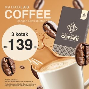 3 Kotak Kopi Moringa Madad